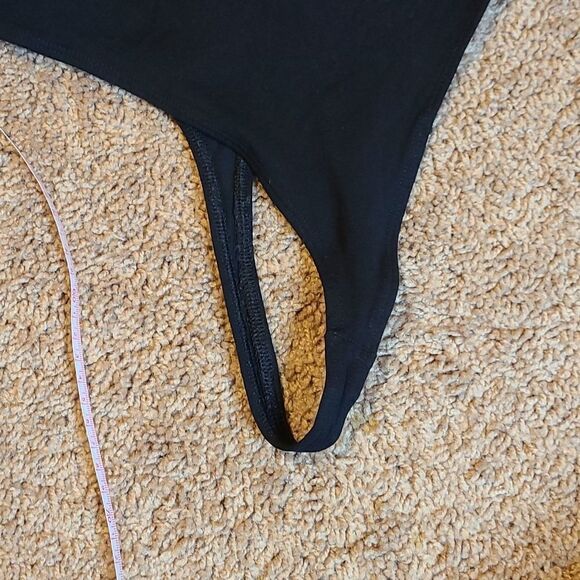 Bp black bodysuit width 17in, length from shoulder to bottom 29in. - Picture 3 of 4